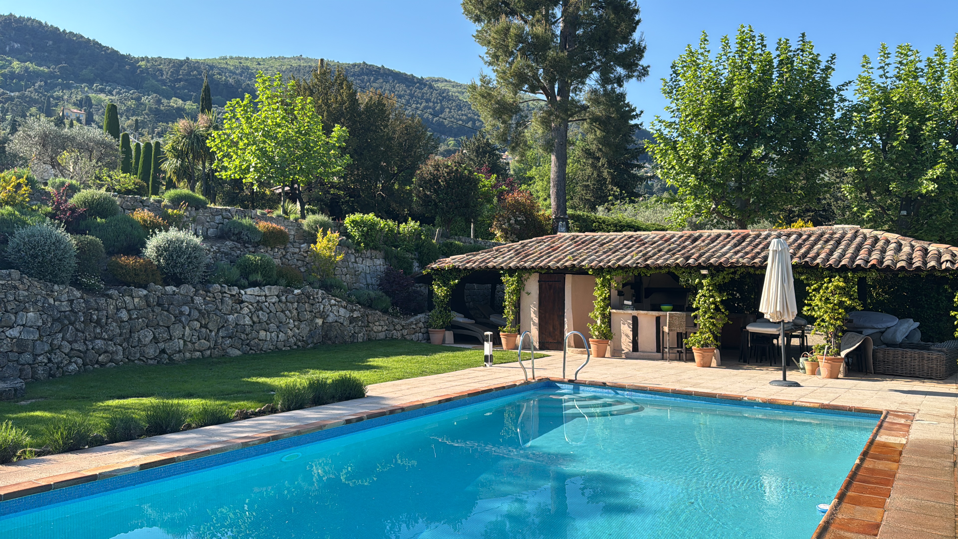 View of the pool at Villa Font Joie